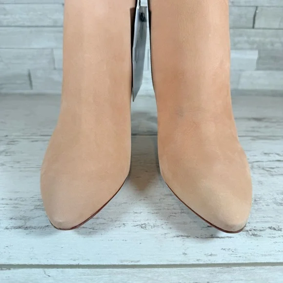 Antonio Melani Stellah Women’s Over the Knee Heeled Nude Suede Boots SZ 7.5M New - Picture 3 of 11